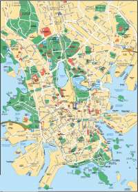 Карта бесплатных парковок Хельсинки